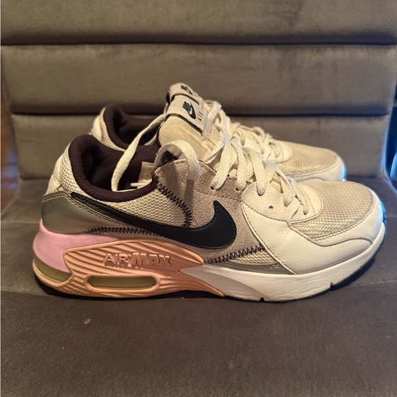 Nike Shoes - Nike Women's Air Max Excee Sneakers - Cream, Pink, and Black